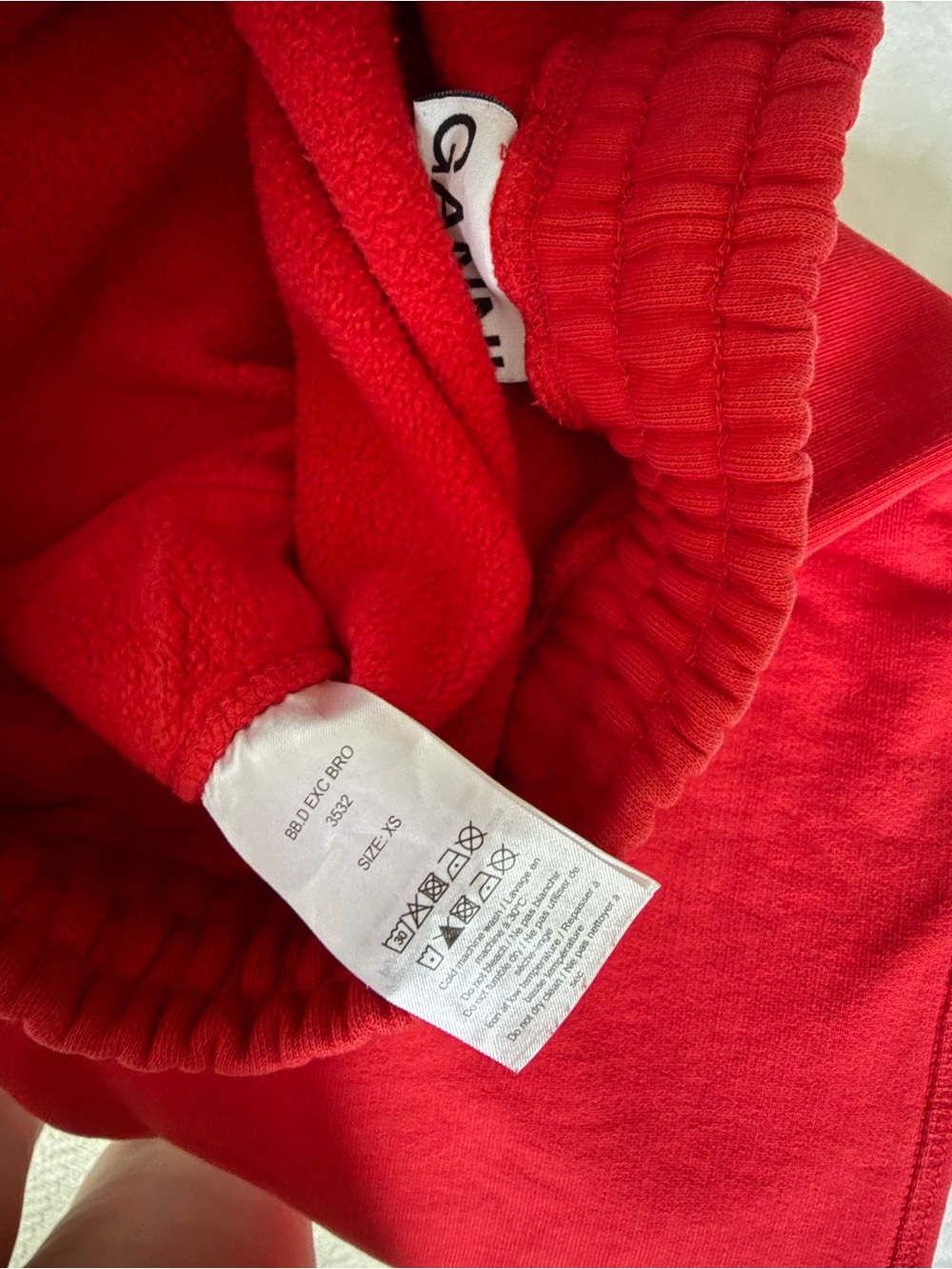 GANNI Red Sweatpants with Drawstring Waist - Picture 5 of 5